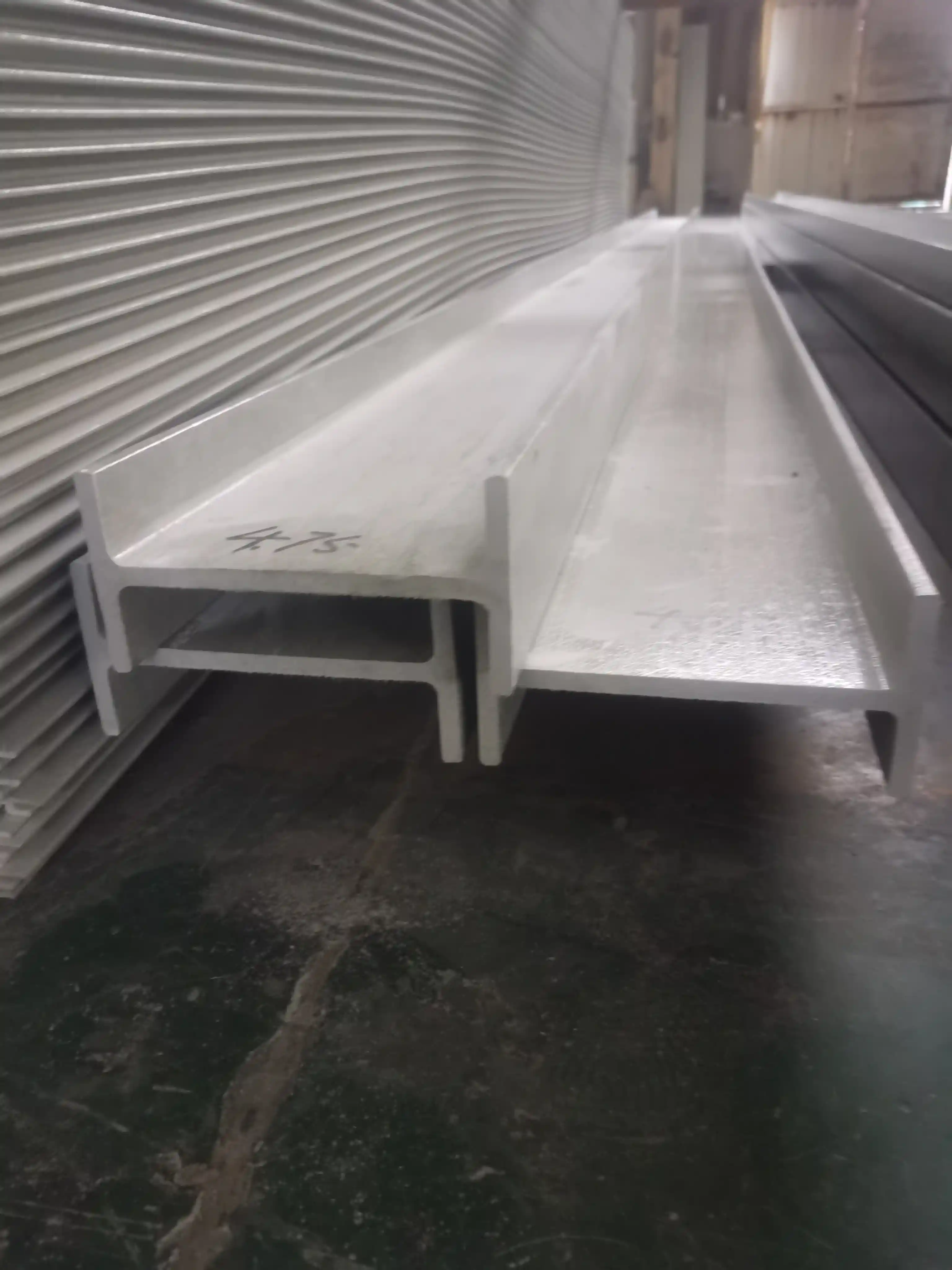 Fiberglass reinforced plastic handrail with safety railing