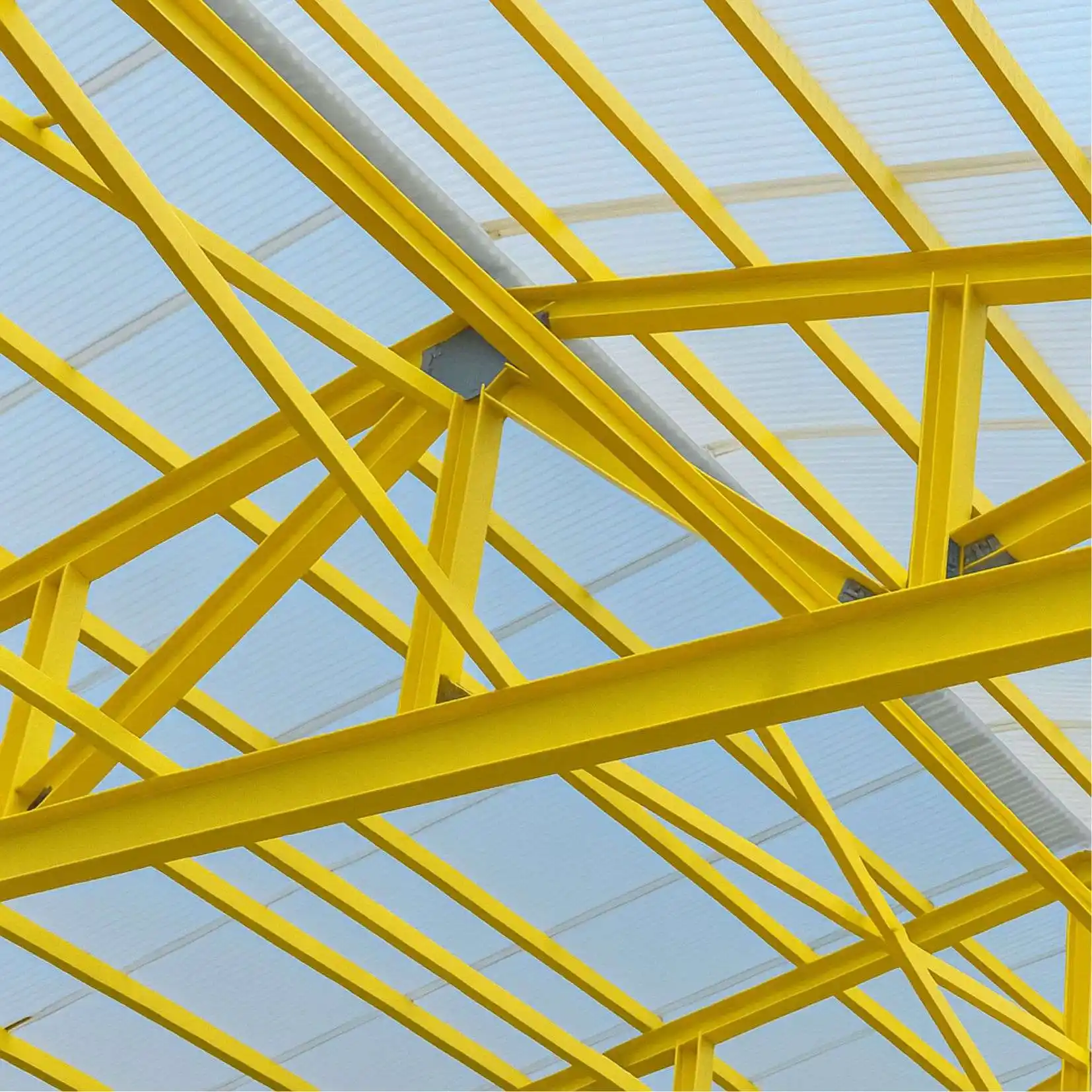 FRP Shape's pultruded profile product samples showing various cross-sections and shapes