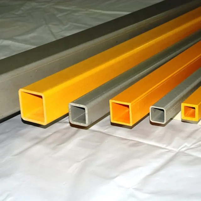 Pultruded grating sizes comparison showing different mesh patterns